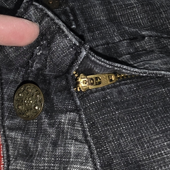 Guess Jeans Y2K Embroidered Back Pocket Black Denim Jean Mini-Skirt Size 27 - Picture 3 of 8